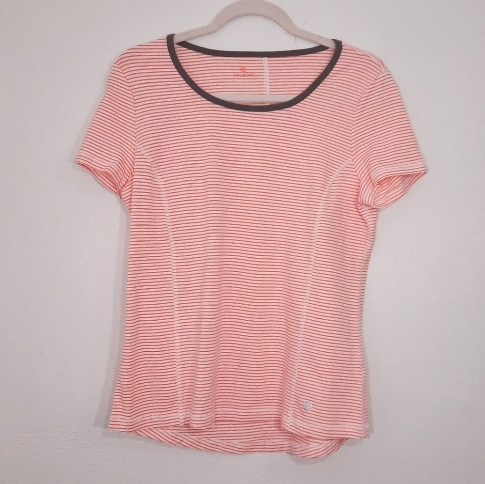 Talbots Striped Athleisure T-shirt LP